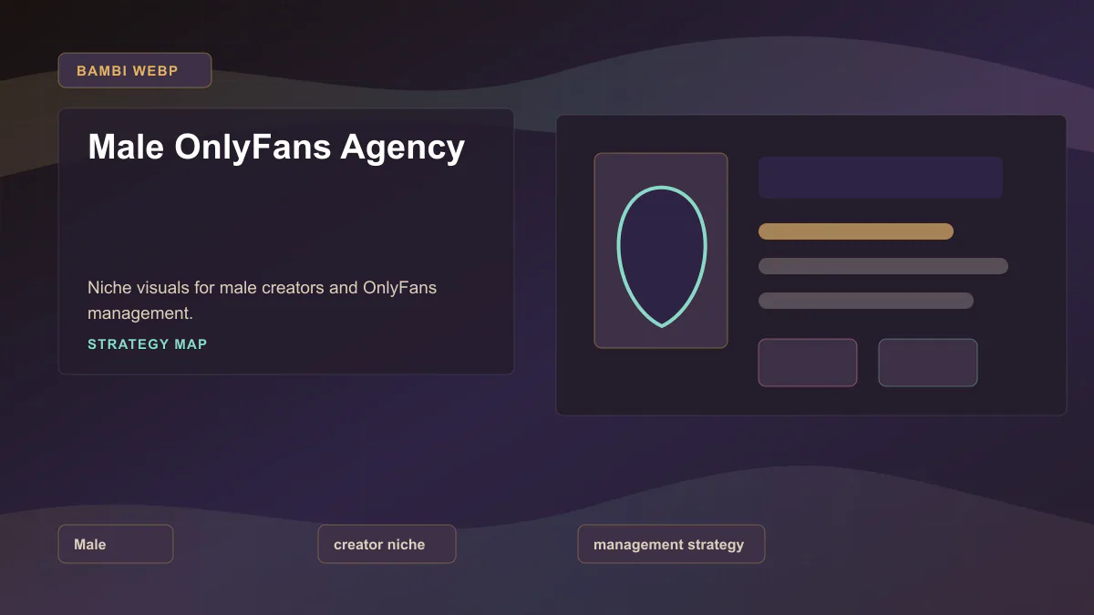 Male OnlyFans Agency - Strategy map Generated WebP visual for Male OnlyFans Agency showing strategy map context for Male, creator niche, management strategy.