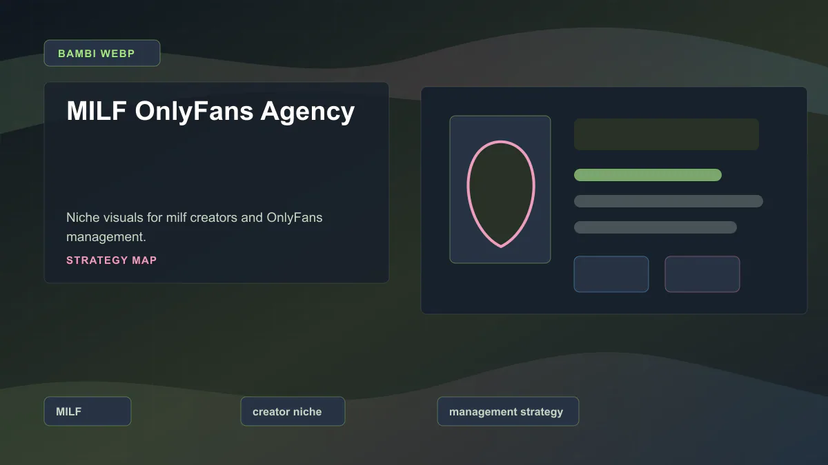MILF OnlyFans Agency - Strategy map Generated WebP visual for MILF OnlyFans Agency showing strategy map context for MILF, creator niche, management strategy.