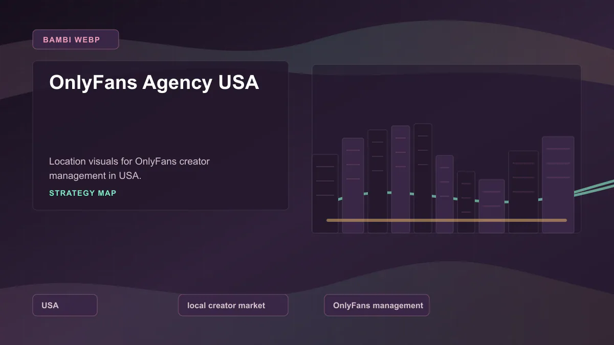 OnlyFans Agency USA - Strategy map Generated WebP visual for OnlyFans Agency USA showing strategy map context for USA, local creator market, OnlyFans management.